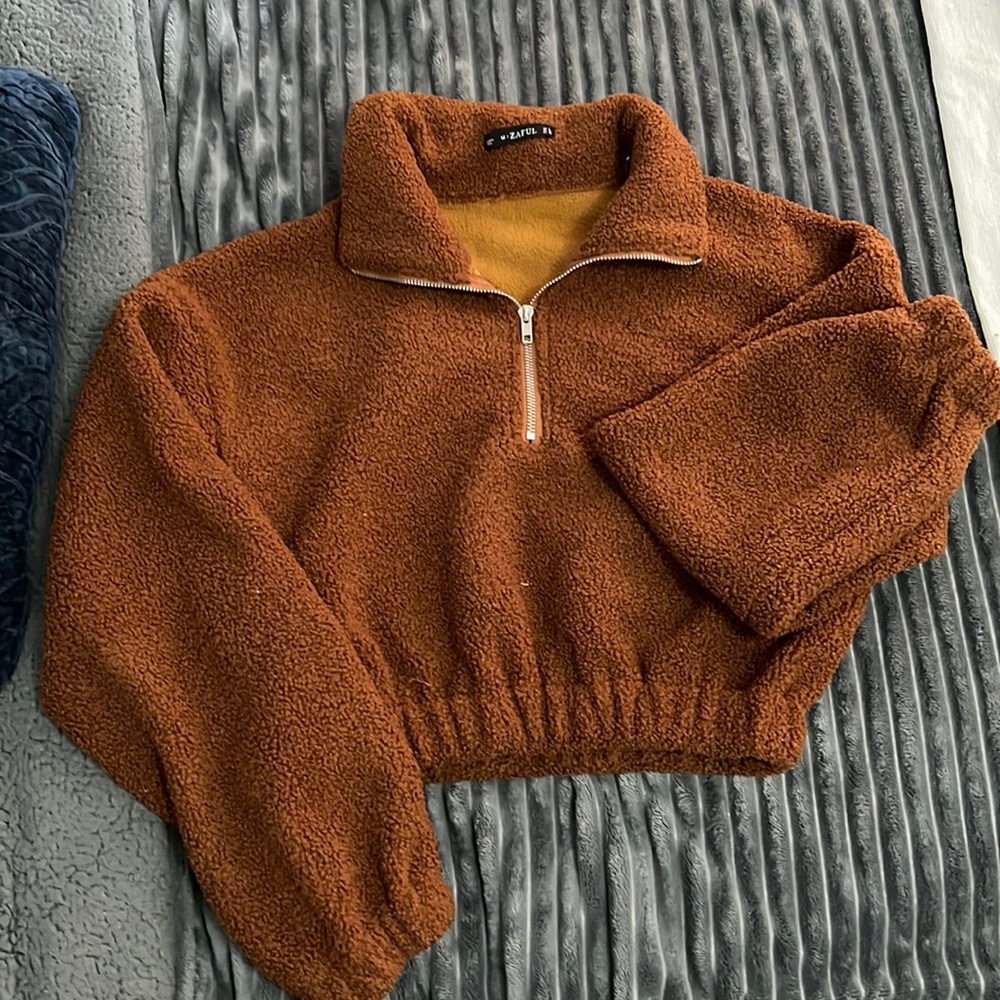 Cropped quarter zip!